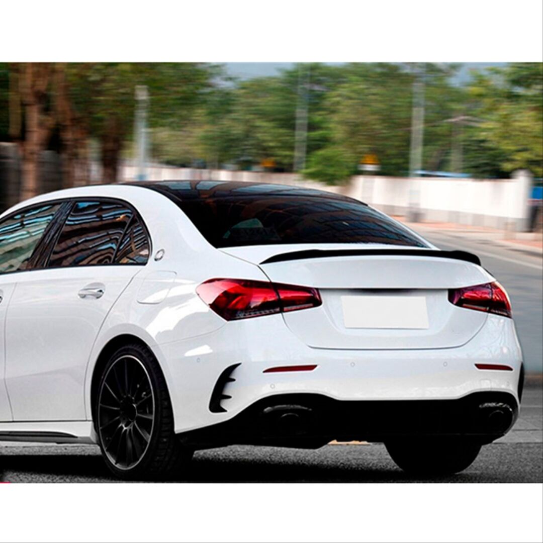 Mercedes W177 2019+ A Sedan Serisi Uyumlu A35 Spoiler - Piano Black (Parlak Siyah)
