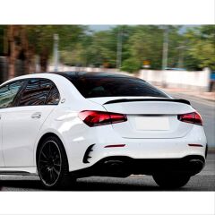 Mercedes W177 2019+ A Sedan Serisi Uyumlu A35 Spoiler - Piano Black (Parlak Siyah)