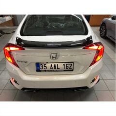 Honda Civic Fc5 Uyumlu 2016-2020 Oval Spoiler (Boyasız)