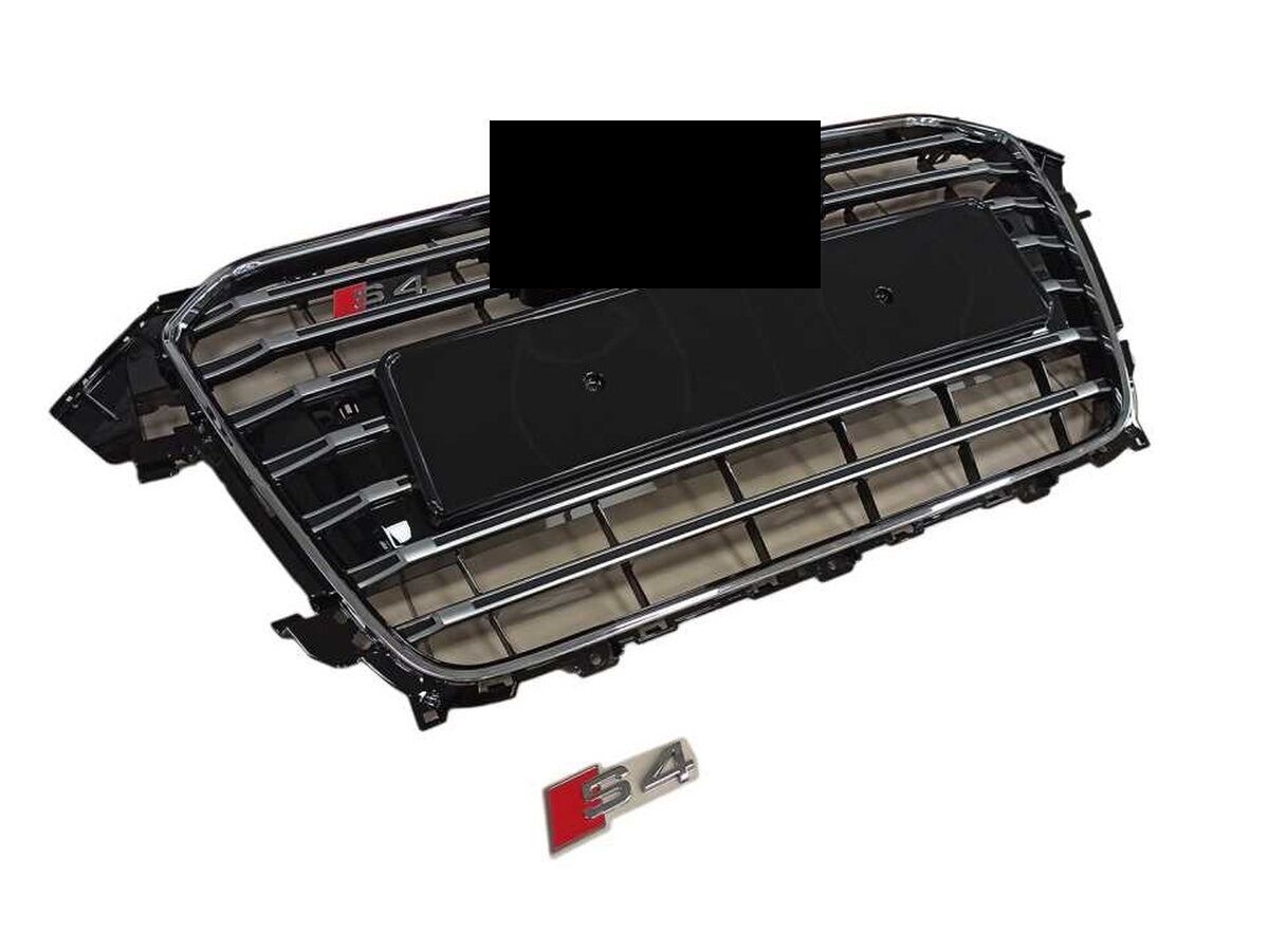 Audi A4 S4 2012-2015  Uyumlu Panjur Siyah Krom