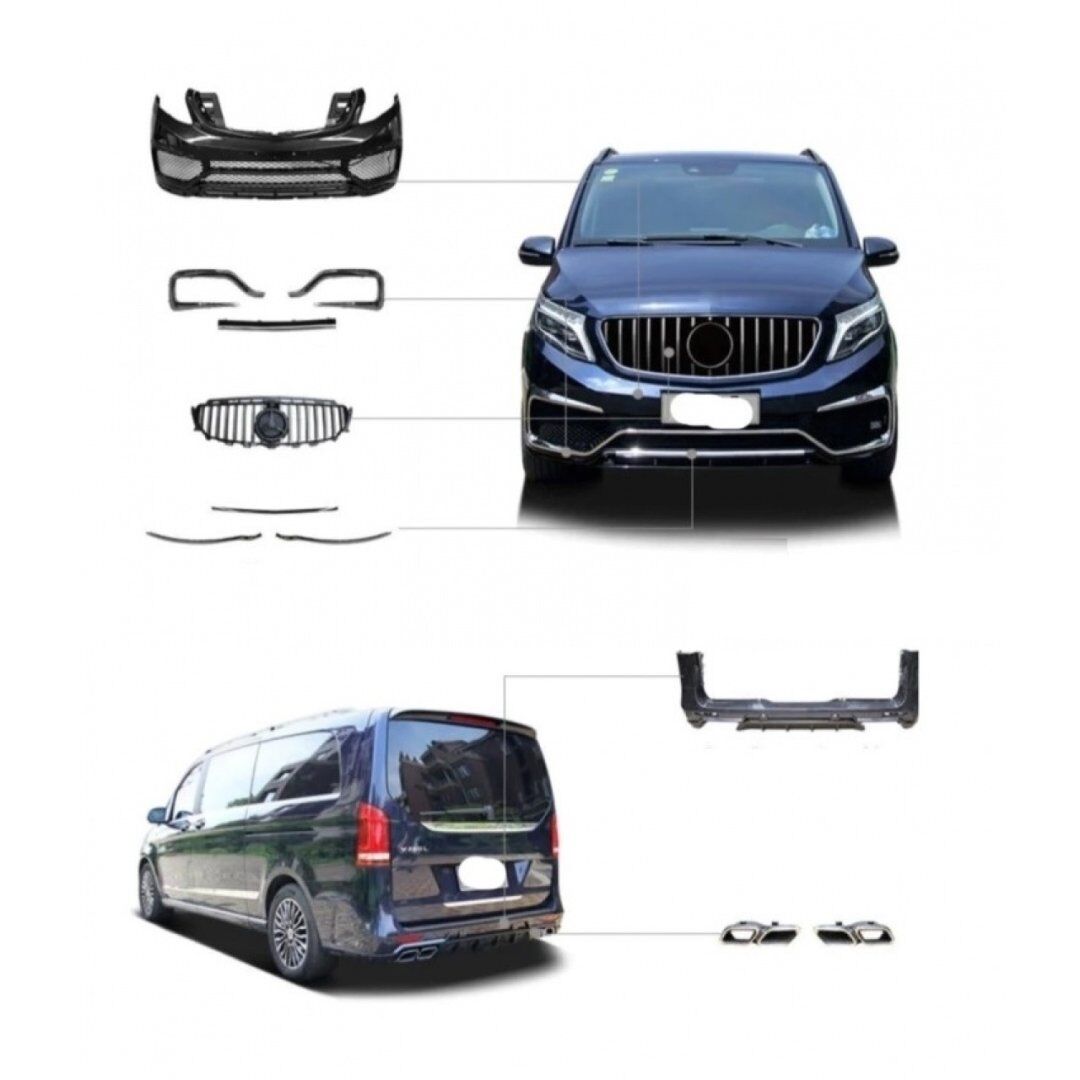Mercedes W447 / Vito Serisi Uyumlu V-Class Görünüm Body Kit
