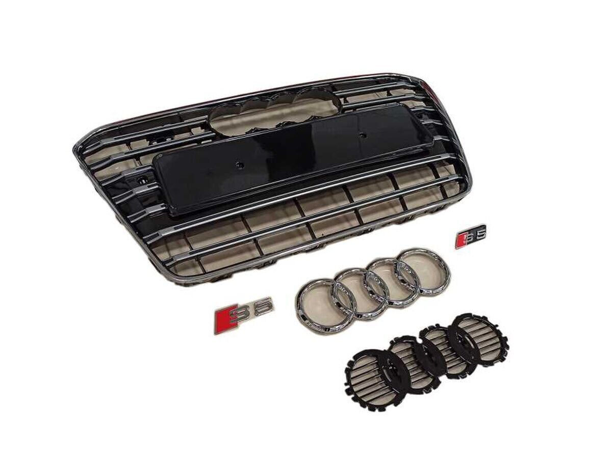 Audi A5 S5 2013-2015  Uyumlu Yedek Parça Panjur Siyah