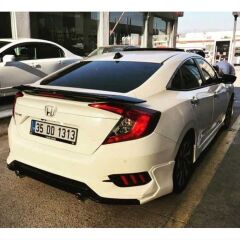Honda Civic Fc5 Uyumlu 2016-2020 Turbo Spoiler Işıksız (Boyasız)