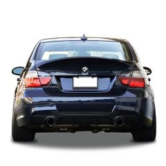 Bmw E92 3 Serisi 2007-2013 Uyumlu M Performance Difüzör Plastik Boyasız