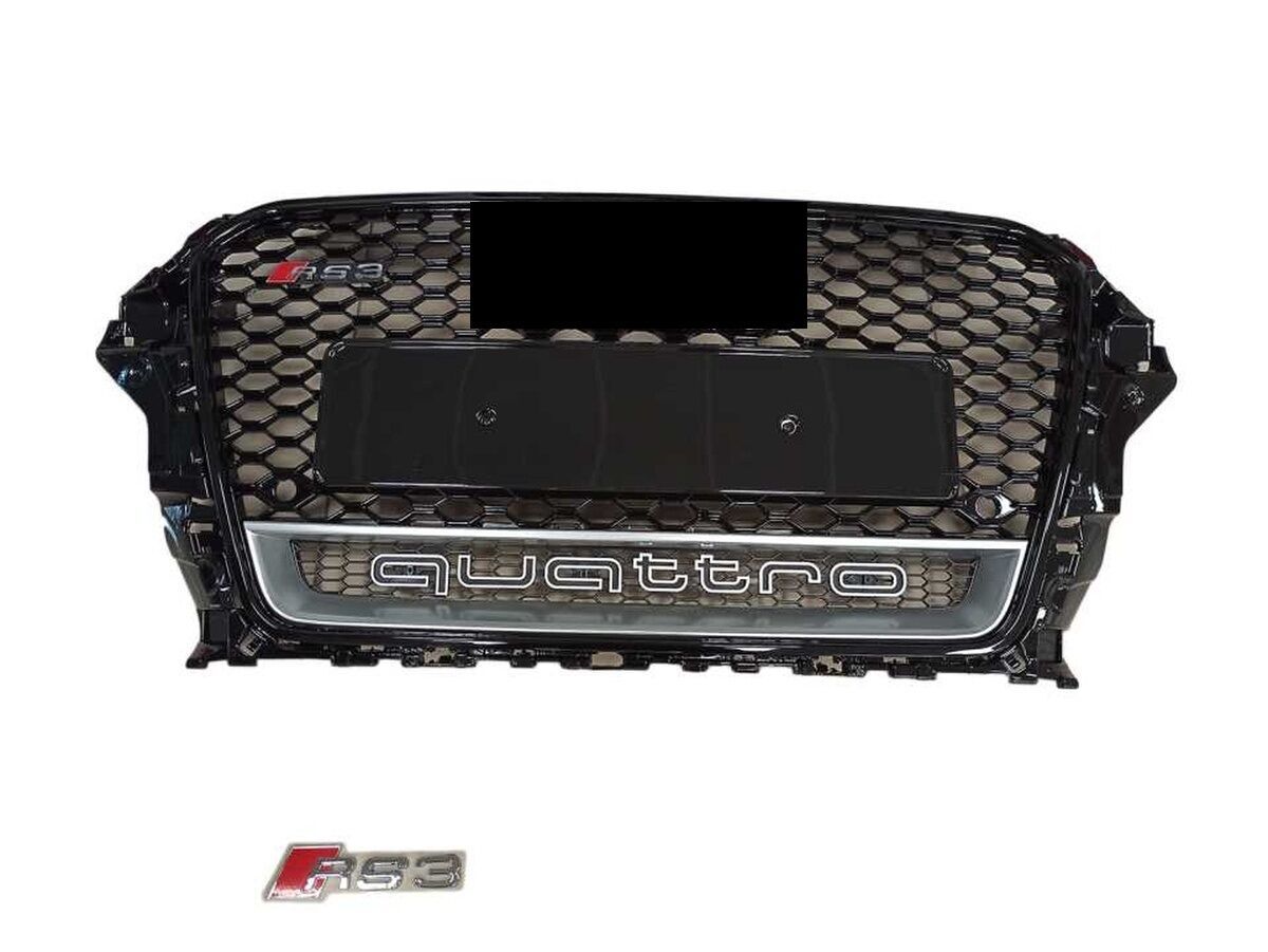 Audi A3 RS3 2013-2016  Uyumlu Panjur Siyah Quatro