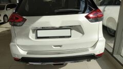 Nissan X-Trail 2014-2017 Uyumlu İçin Uyumlu Arka Tampon Üst Koruması B Dızayn Krom