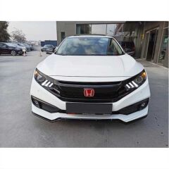 Honda Civic Fc5 Uyumlu 2016-2020 Makyajlı Kasa Ön Tampon Mugen Ön Ek
