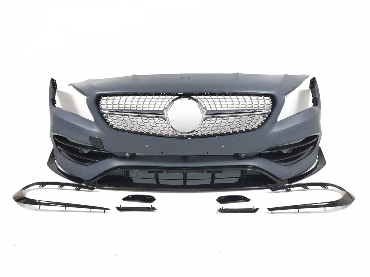 Mercedes W117 / CLA Uyumlu CLA45 Görünüm Ön Tampon Seti