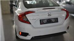 Honda Civic Fc5 Uyumlu Yedek Parça Orta Boy Işıklı Spoiler (Boyasız)
