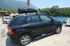 Kia Sportage 2006-2009 Uyumlu Yedek Parça Siyah Oem Yan Basamak Koruma