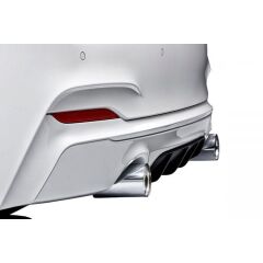 Bmw F22 2 Serisi 2013-2019 Uyumlu Yedek Parça M Performance Difüzör Plastik Boyasız
