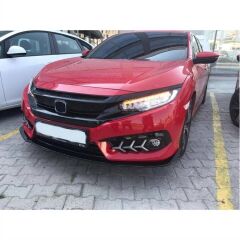 Honda Civic Fc5 Uyumlu  2016-2020 Ön Lip Dizayn A