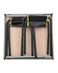 Mdf Küçük Katlanır Masa + 2 Katlanır Tabure Set