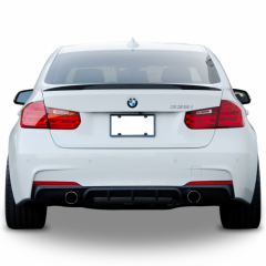 Bmw F30 - F31 3 Serisi 2012-2018 Uyumlu M Performance Difüzör Plastik Boyasız