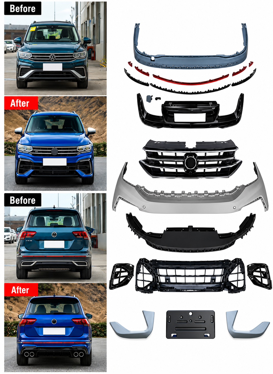 Tiguan 2020+ R Body Kit