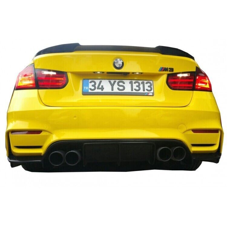 Bmw F30 - F31 3 Serisi 2012-2018 Uyumlu M Vorsteiner Difüzör (Taiwan Tampon Uyumlu) Plastik Boyasız