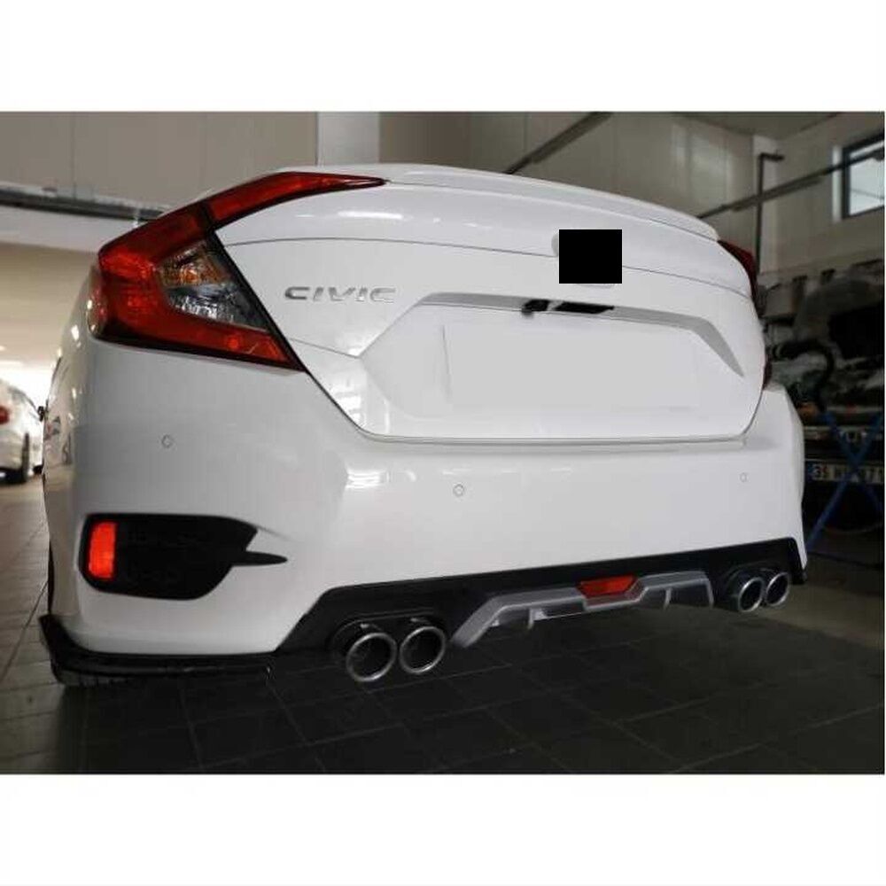 Honda Civic Fc5 Uyumlu 2016-2020 Difüzör Silver