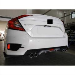 Honda Civic Fc5 Uyumlu 2016-2020 Difüzör Silver