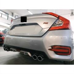 Honda Civic Fc5 Uyumlu 2016-2020 Difüzör Silver