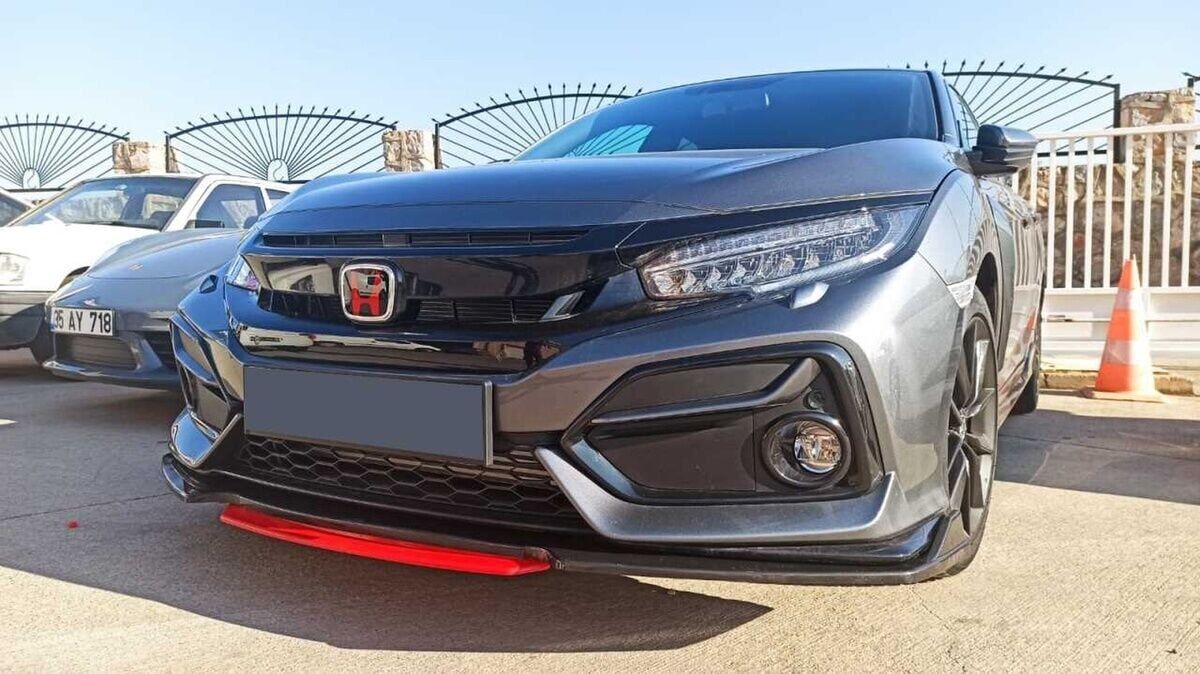 Honda Civic Fc5 -Fk7 Uyumlu Yedek Parça Ön Lip 4 Parça