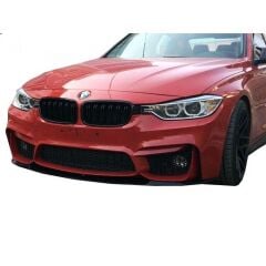 Bmw F30 - F31 3 Serisi 2012-2018 Uyumlu Yedek Parça M3 Ön Lip (Taiwan Tampon Uyumlu) Plastik Boyasız