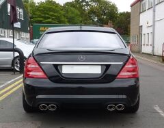 Mercedes W221 Uyumlu AMG Spoiler Boyasız Plastik