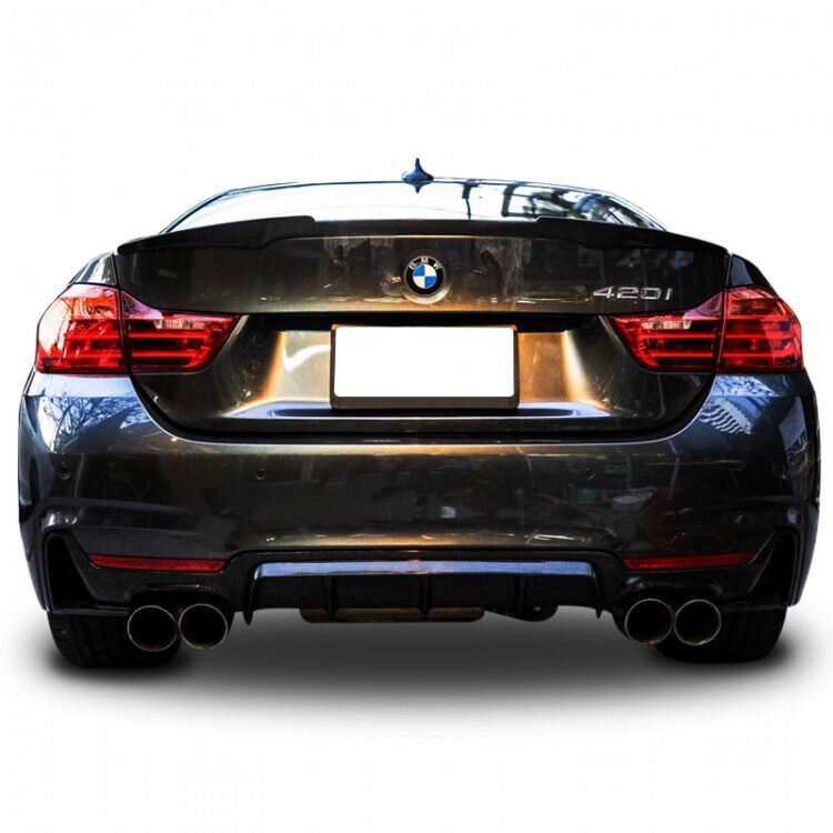 Bmw F32 - F33 - F36 4 Serisi 2013-2020 Uyumlu M Performance Difüzör (Sağ Sol Çift) Plastik Boyasız