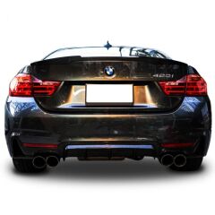 Bmw F32 - F33 - F36 4 Serisi 2013-2020 Uyumlu M Performance Difüzör (Sağ Sol Çift) Plastik Boyasız