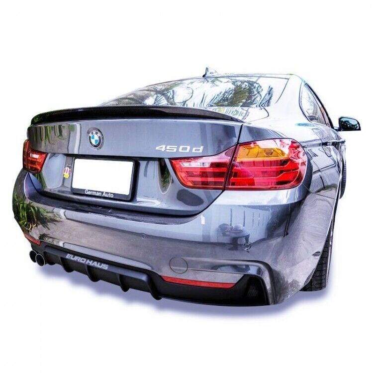Bmw F32 - F33 - F36 4 Serisi 2013-2020 Uyumlu M Performance Difüzör (Sol Çift) Plastik Boyasız