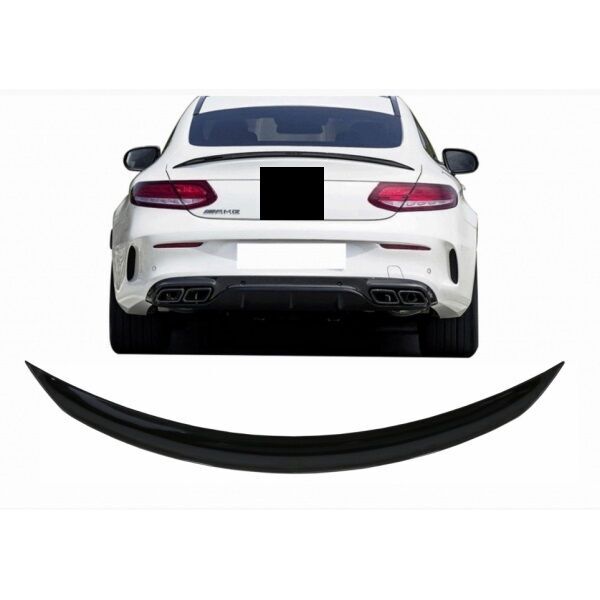 Mercedes C205 Coupe Uyumlu Yedek Parça AMG Spoiler Boyasız Plastik