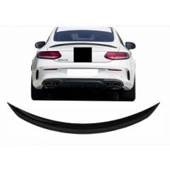 Mercedes C205 Coupe Uyumlu Yedek Parça AMG Spoiler Boyasız Plastik