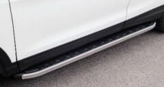 Ford Ranger Uyumlu 2012-2015 Off Road Yan Basamak (Quantum Grey) Gri AQM4WD