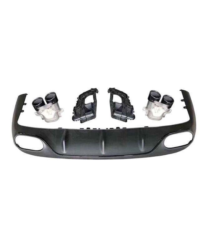 E Coupe 2017+ C238 Uyumlu Difüzör v eSiyah Egzoz Seti [Coupe&Cabrio)