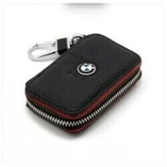 Bmw Uyumlu Yedek Parça Fermuarlı Deri Anahtar Kabı