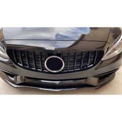 Mercedes W205 2019+ Uyumlu Yedek Parça GTR Panjur Gri-Krom