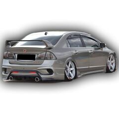 Honda Civic Fd6 Uyumlu 2006 - 2012 Type-R X Arka Tampon Plastik Boyasız