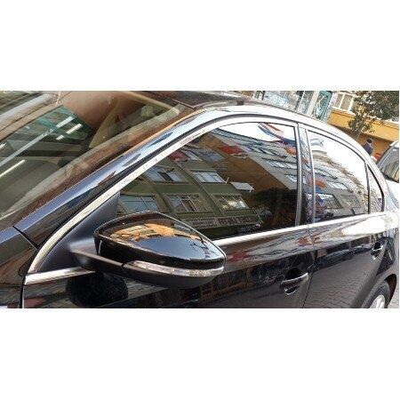 Volkswagen Jetta 2012-2016 Uyumlu Krom Cam Çevirme