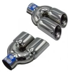 Universal Krom Egzoz Ucu Çiftli S Model Sol Çıkış 76×100 800-004L