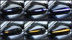 Mercedes Uyumlu Yedek Parça Dinamik Led Ayna Sinyali Mavi Selamlama (W205-W213-W222-X253-W447 Uyumlu )