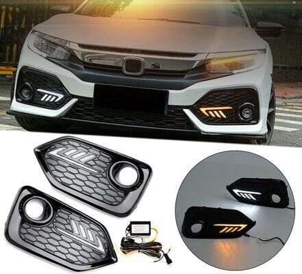 Honda Civic Fk7 Uyumlu 2016-2019 Hb Ön Sis Ledi