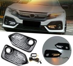 Honda Civic Fk7 Uyumlu 2016-2019 Hb Ön Sis Ledi