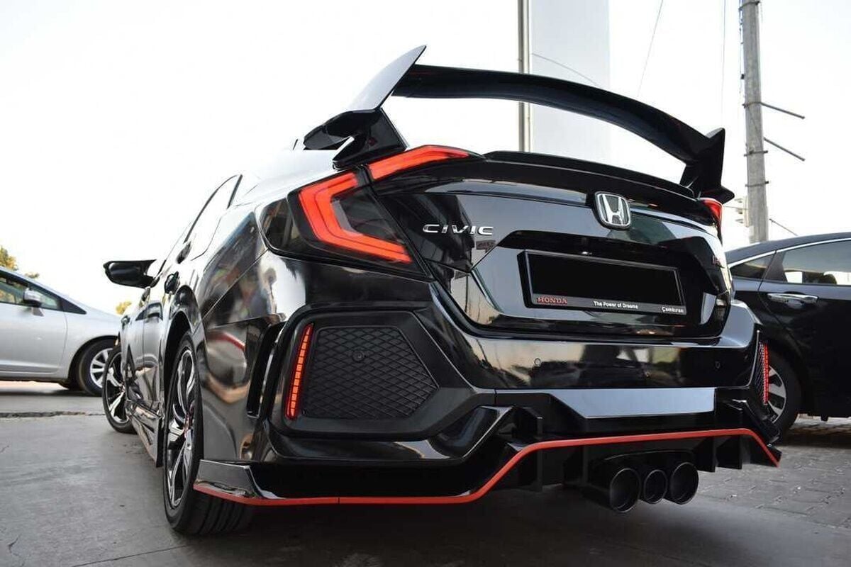 Honda Civic Uyumlu Fc5 Fk7 2016-2020 Type R Arka Reflektör Ledi Hareketli