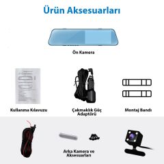 4.3'' inch IPS Araç İçi Ekranlı Ayna