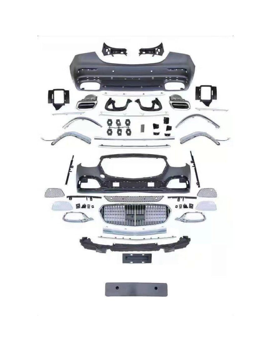 Mercedes W213 E Serisi 2020-2023 Facelift Maybach Görünüm Body Kit (Siyah Sis Kapaklı)