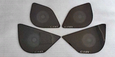 Toyota C-HR 2016-2019 Uyumlu Hoparlör Kaplama Siyah