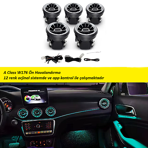 A-Class W176 Front Airvent APP kontroll