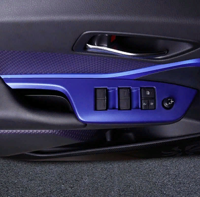 Toyota C-HR 2016-2019 Uyumlu Yedek Parça Kapı Kolçak Kaplama Mavi (advance Model)