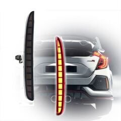 Honda Civic Fc5 Uyumlu  Type-R Arka Tampon Led