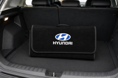 Hyundai Araç Bagaj Düzenleyici Katlanabilir Bagaj Organizer Çanta Siyah