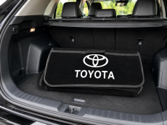 Toyota Logolu Katlanabilir Araç Bagaj Organizeri
